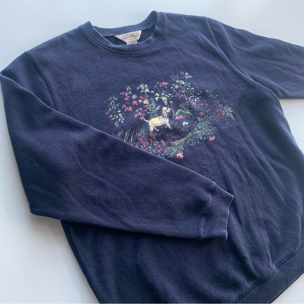 Vintage Northern Reflections Navy Blue Crewneck